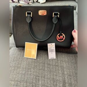 Michael Kors black medium satchel